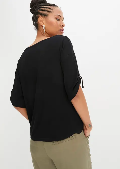 Triko s lodičkov&yacute;m v&yacute;střihem, bonprix