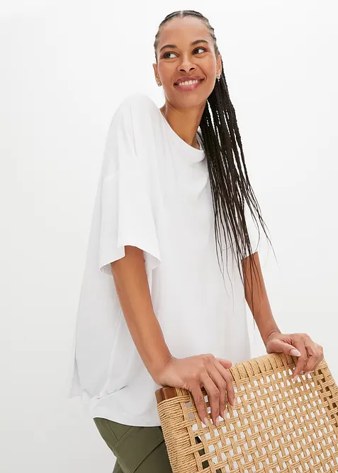 Oversize triko ze splývavé viskózy, bonprix