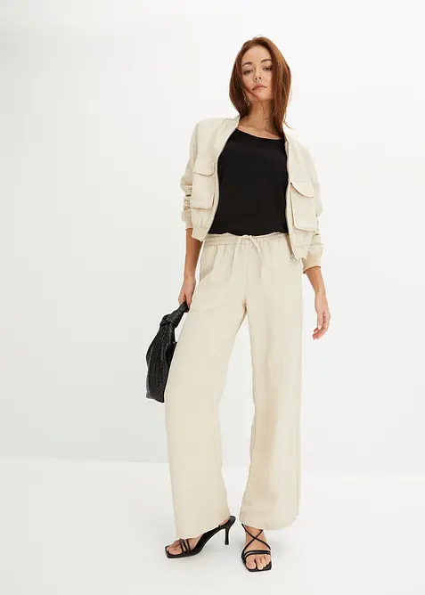 Tričko z jemné směsi s viskózou, bonprix