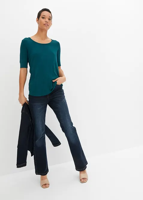 Tričko z jemné směsi s viskózou, bonprix