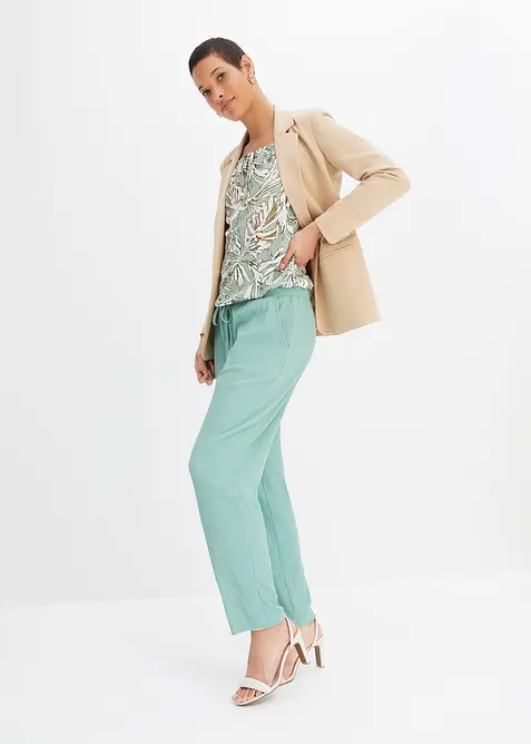 Tuniková halenka s potiskem, ze splývavé viskózy, bonprix