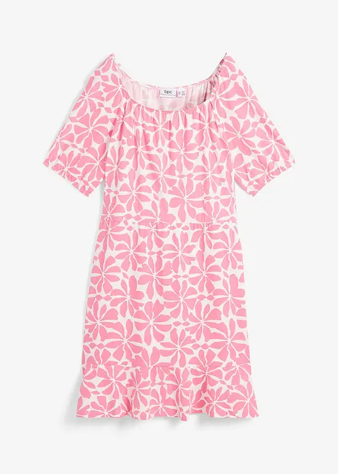 Žerzejov&eacute; &scaron;aty z bavlny s hranat&yacute;m v&yacute;střihem, po kolena, bonprix