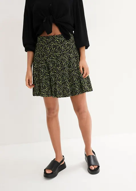 Kalhotová sukně z měkké viskózy, bonprix