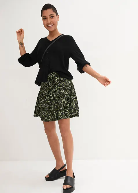 Kalhotová sukně z měkké viskózy, bonprix