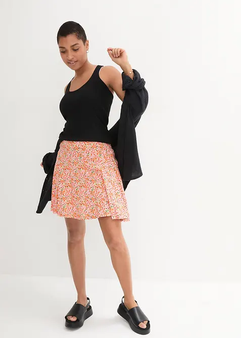 Kalhotová sukně z měkké viskózy, bonprix