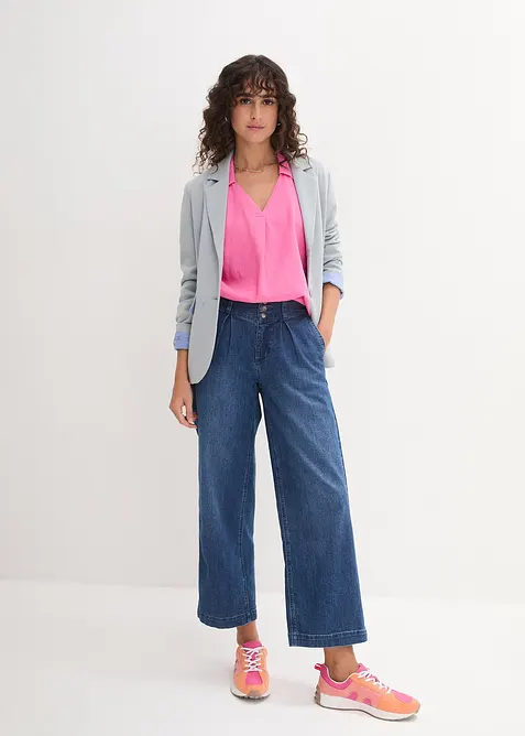 Tuniková halenka ze vzdušné lněné směsi, bonprix