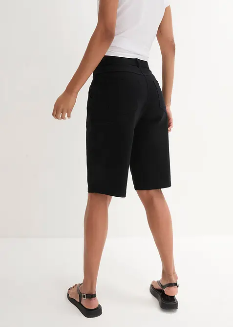 Bavlněn&eacute; bermudy ke kolenům, s detaily ve stylu Utility, bonprix