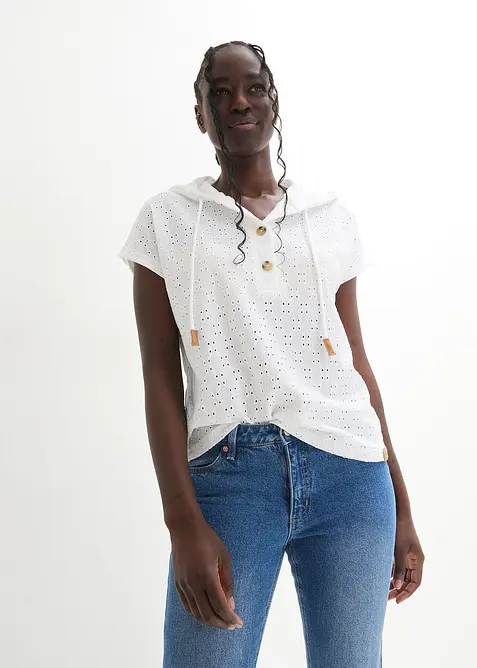 Henley triko s kapuc&iacute;, bonprix