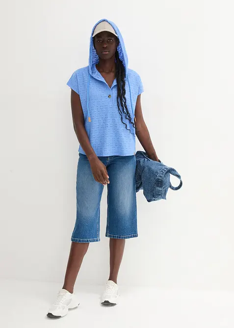 Henley triko s kapuc&iacute;, bonprix