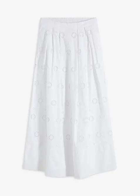 Dlouhá sukně z organické bavlny, bonprix