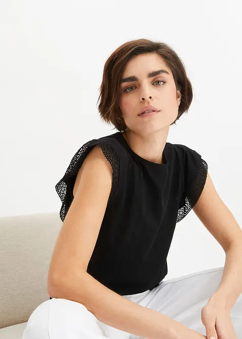 Tričko s krajkou, bonprix
