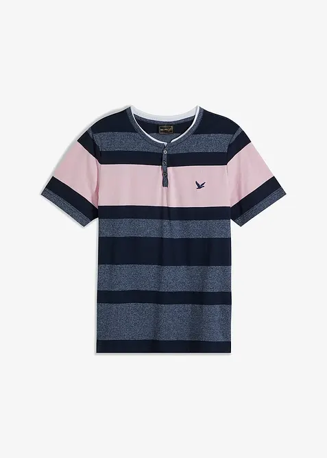 Henley tričko, krátký rukáv, bonprix