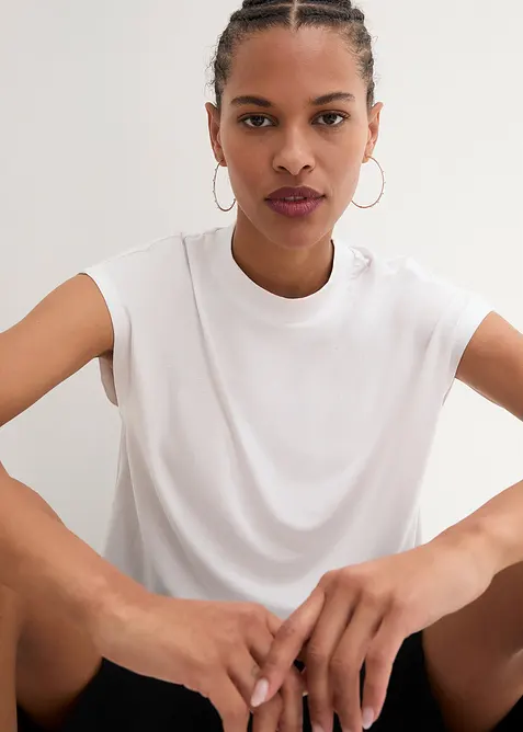 Tričko z měkk&eacute; visk&oacute;zy, bonprix