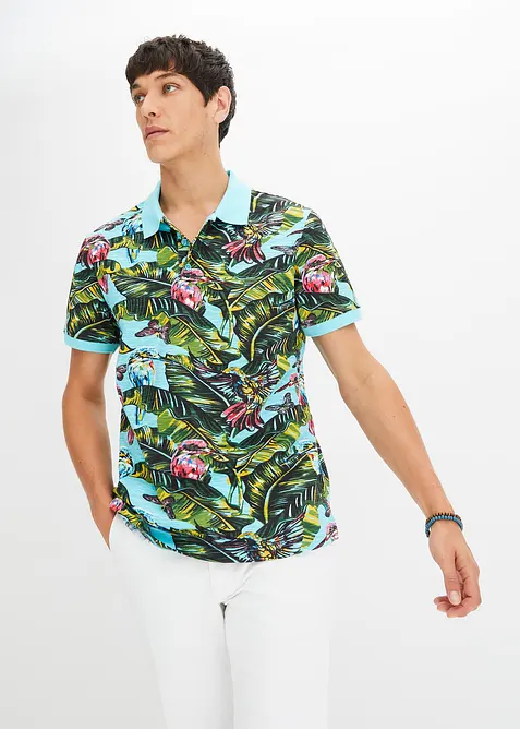 Pólo tričko z čisté organické bavlny, krátký rukáv, bonprix