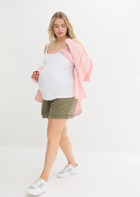 Těhotenský a kojicí top z organické bavlny (2 ks v balení), bonprix