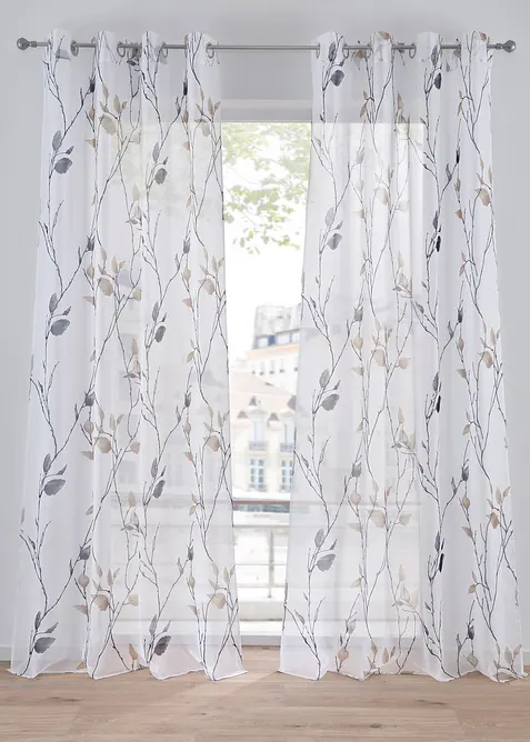 Záclona s recyklovaným polyesterem (1 ks), bonprix