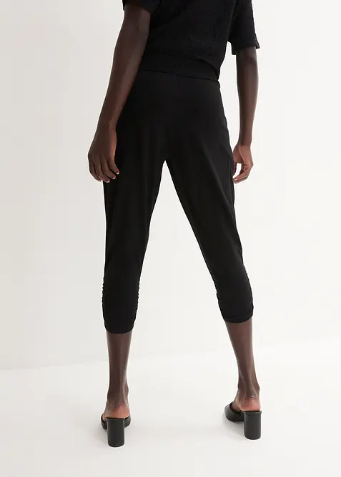 Žerzejov&eacute; kalhoty z bavlněn&eacute; směsi, bonprix