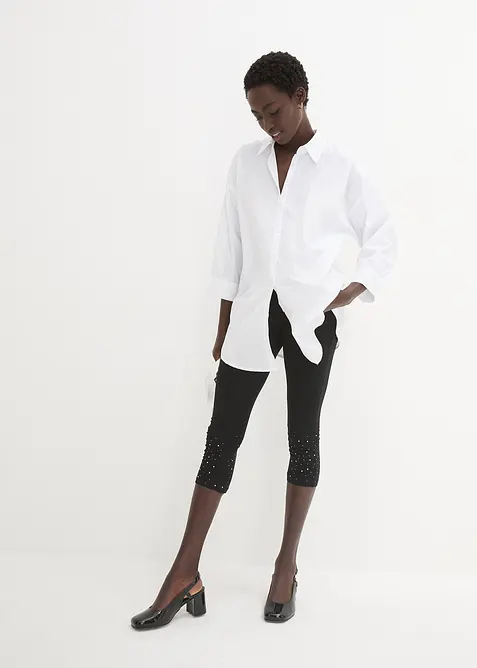 Capri legíny z bavlněné směsi, bonprix