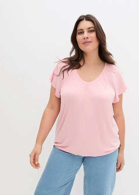 Tričko z visk&oacute;zov&eacute; směsi, bonprix