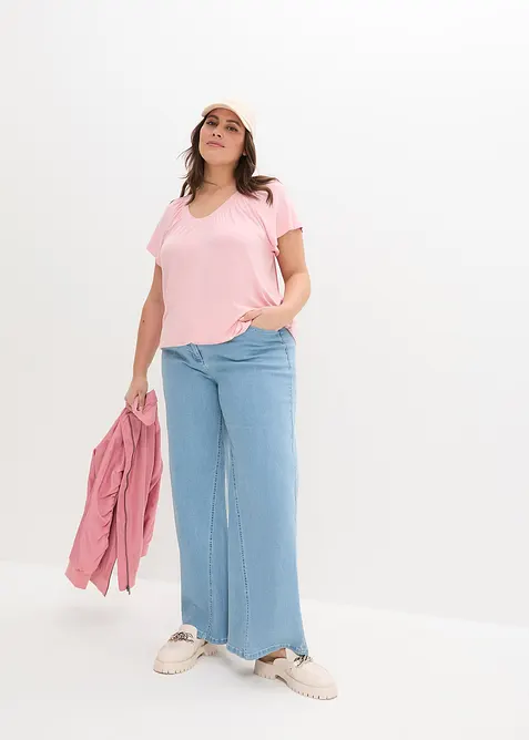 Tričko z visk&oacute;zov&eacute; směsi, bonprix