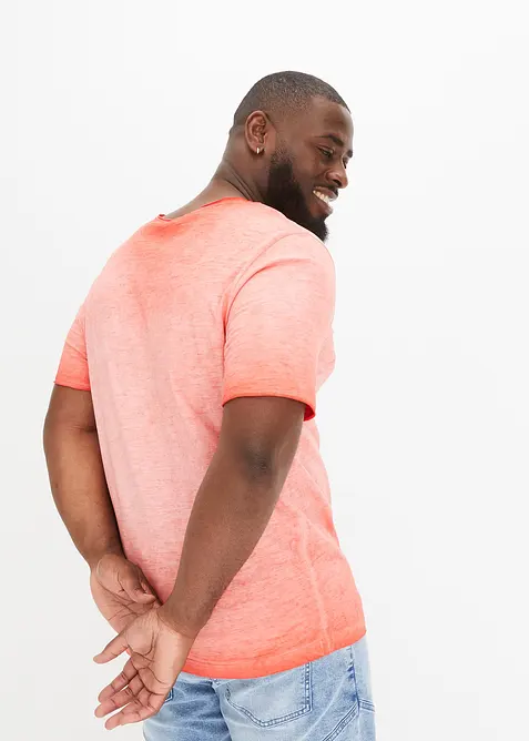 Tričko v sepran&eacute;m vzhledu, z čist&eacute; organick&eacute; bavlny, bonprix