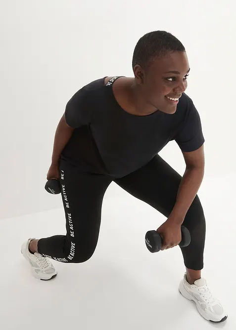 Dlouhé sportovní triko s výstřihem na zádech, bonprix