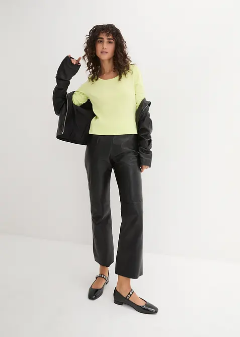 Tričko s dlouh&yacute;m ruk&aacute;vem, z čist&eacute; organick&eacute; bavlny, bonprix