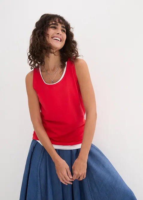 Dlouhý top z čisté bavlny (5 ks v balení), bonprix