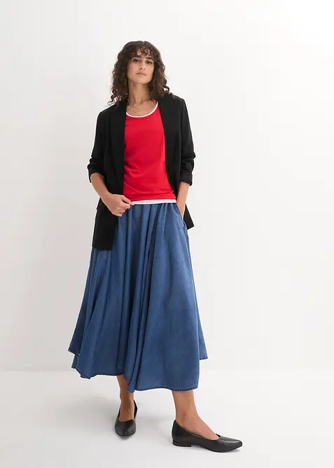 Dlouhý top z čisté bavlny (5 ks v balení), bonprix