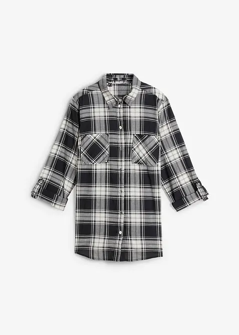 Kostkovan&aacute; ko&scaron;ilov&aacute; halenka z čist&eacute; bavlny, bonprix