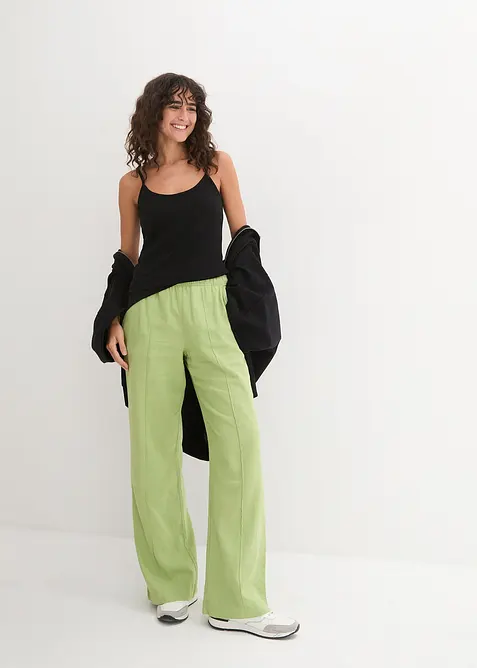 Top s &uacute;zk&yacute;mi ram&iacute;nky, z čist&eacute; bavlny (3 ks v balen&iacute;), bonprix