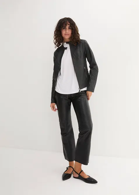 Motorkářská bunda z umělé kůže, bonprix