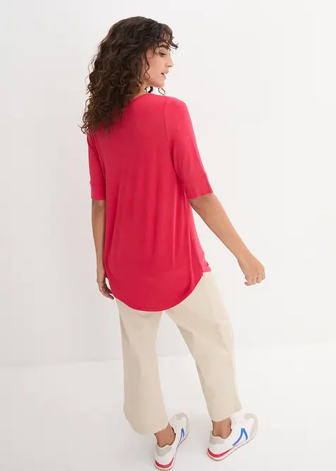 Dlouh&eacute; triko z měkk&eacute; visk&oacute;zy, bonprix