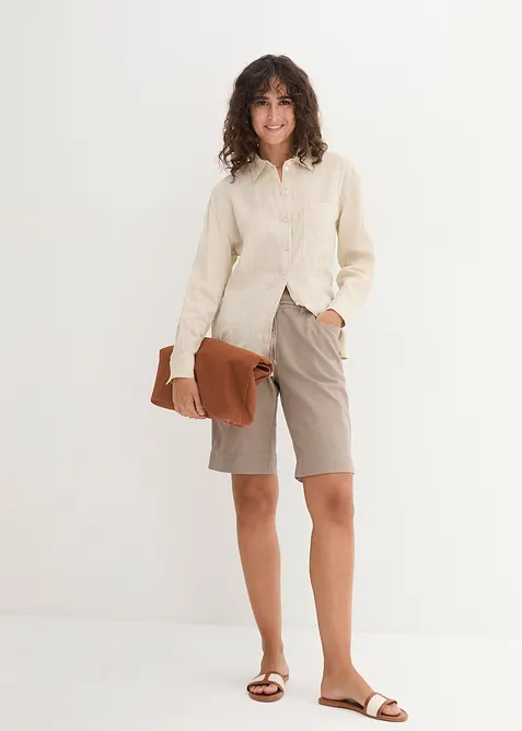 Bermudy se lnem, bonprix