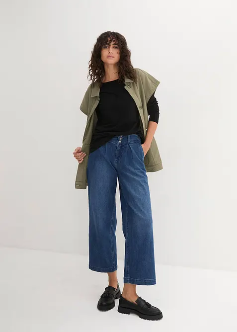 Triko s dlouhým rukávem, z čisté organické bavlny, bonprix