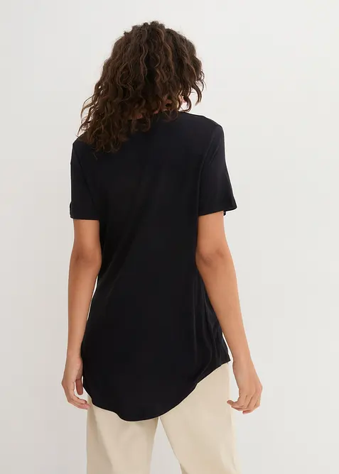 Dlouhé tričko z měkké viskózy, bonprix