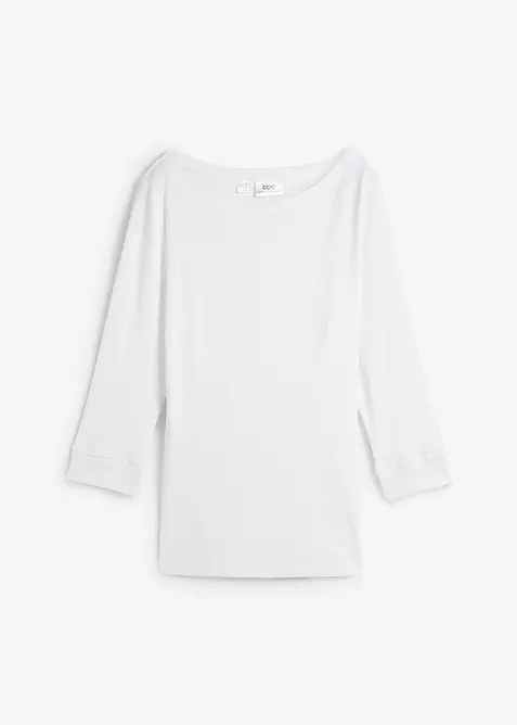 Triko s dlouh&yacute;m ruk&aacute;vem, z čist&eacute; organick&eacute; bavlny, bonprix