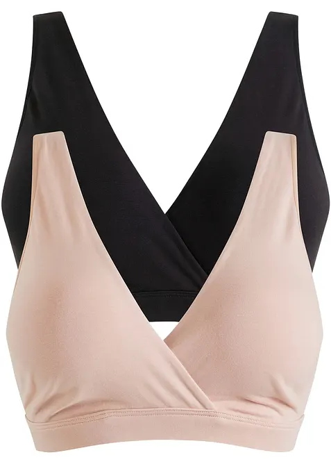 Kojicí podprsenka bez kostic, s organickou bavlnou (2 ks v balení), bonprix