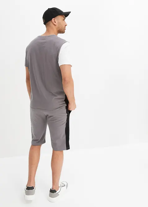 Tričko a teplákové bermudy (2dílná souprava), bonprix