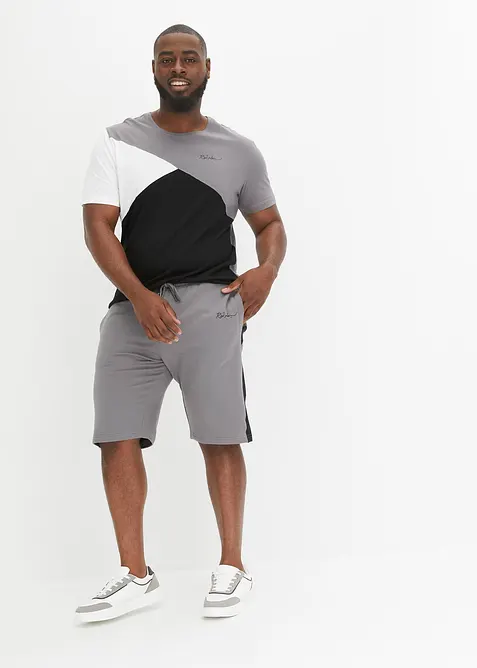 Tričko a tepl&aacute;kov&eacute; bermudy (2d&iacute;ln&aacute; souprava), bonprix