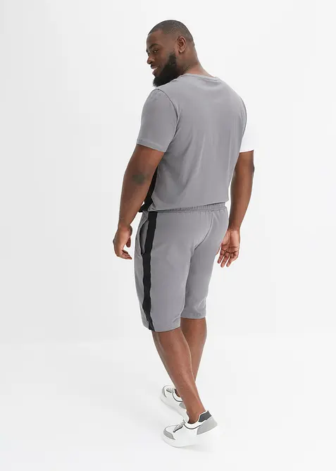 Tričko a tepl&aacute;kov&eacute; bermudy (2d&iacute;ln&aacute; souprava), bonprix