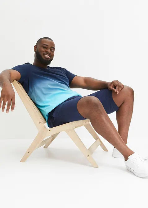 Tričko a teplákové bermudy (2dílná souprava), z čisté bavlny, bonprix