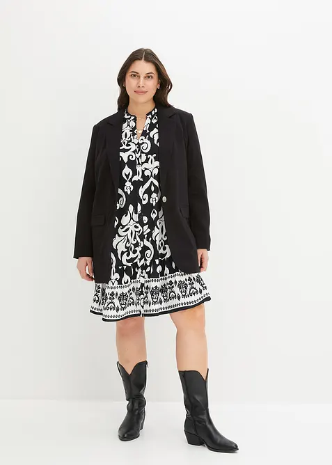 Tunikové šaty ze splývavé viskózy, bonprix