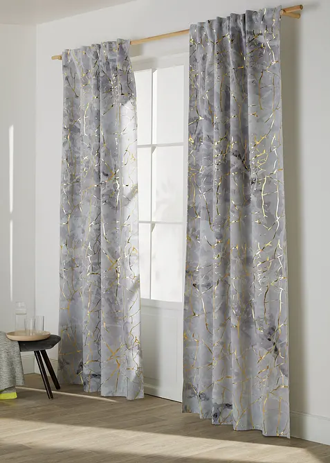 Zatemňovací závěs s lesklým efektem (1 ks v balení), bonprix