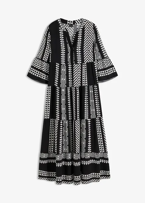 Dlouhé šaty ze splývavé viskózy, bonprix