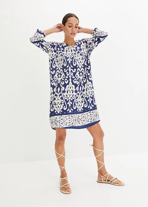 Tunikové šaty ze splývavé viskózy, bonprix