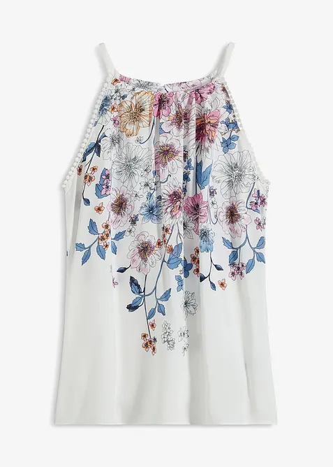 Halenkový top ze splývavé viskózy, bonprix