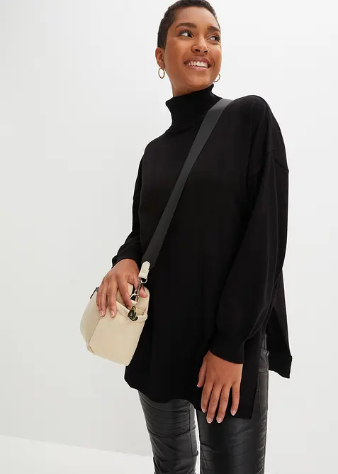 Rolákový svetr ze směsi s viskózou, bonprix