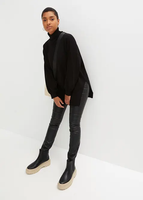 Rolákový svetr ze směsi s viskózou, bonprix