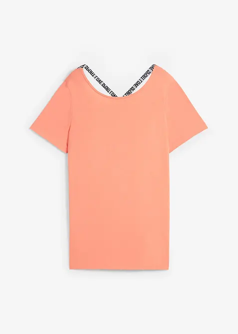 Dlouh&eacute; sportovn&iacute; triko s v&yacute;střihem na z&aacute;dech, bonprix